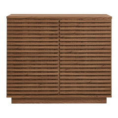 Render Walnut 2-Door Fluted Accent Cabinet - Ornate Home