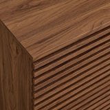 Render Walnut 2-Door Fluted Accent Cabinet - Ornate Home