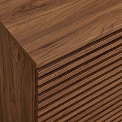 Render Walnut 2-Door Fluted Accent Cabinet - Ornate Home