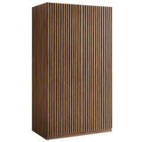 Render Walnut 2-Door Wardrobe Closet - Ornate Home
