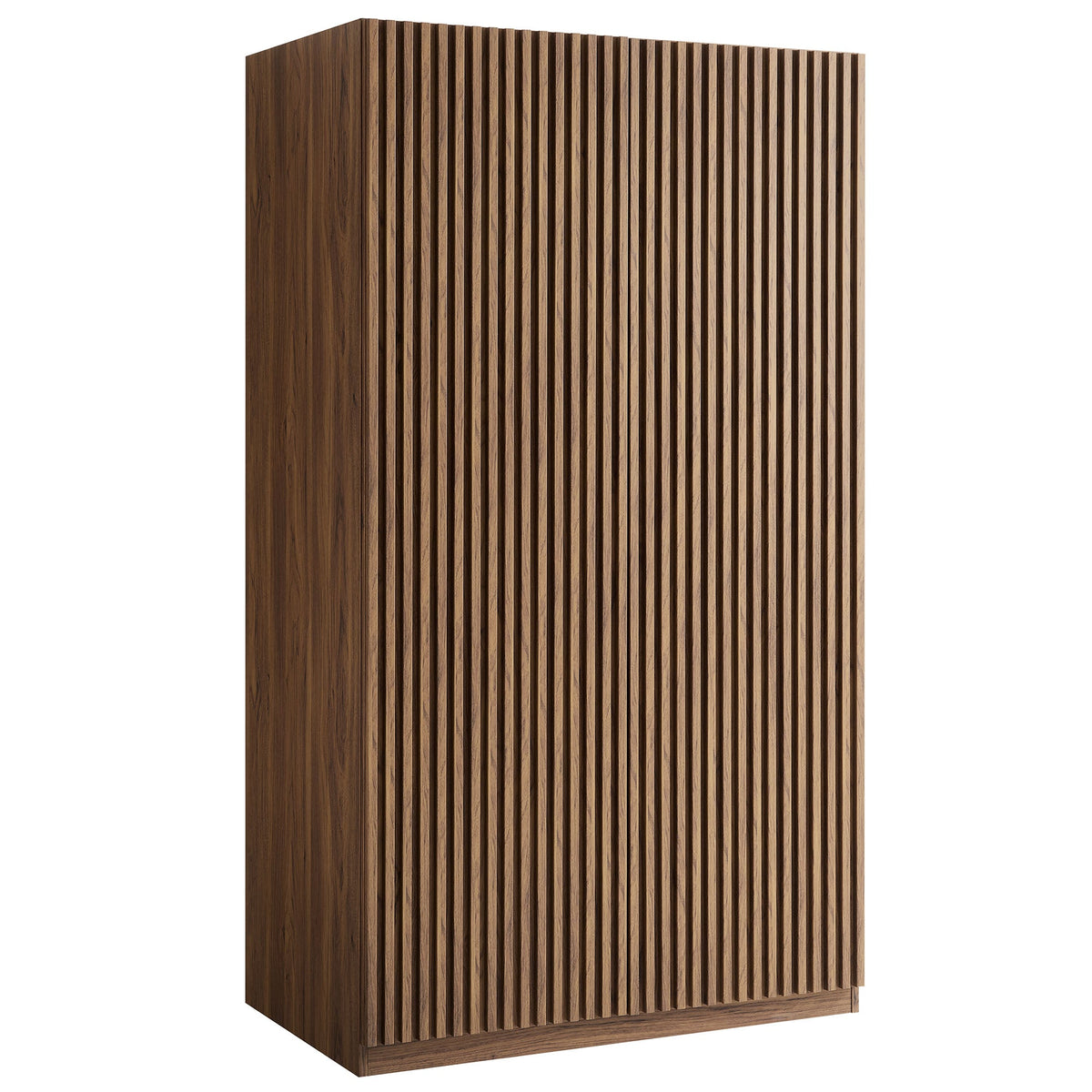Render Walnut 2-Door Wardrobe Closet - Ornate Home