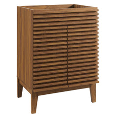 Render Walnut 24" Bathroom Vanity Cabinet (Sink Basin Not Included) - Ornate Home