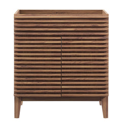 Render Walnut 30" Bathroom Vanity Cabinet (Sink Basin Not Included) - Ornate Home