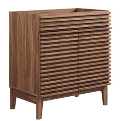 Render Walnut 30" Bathroom Vanity Cabinet (Sink Basin Not Included) - Ornate Home