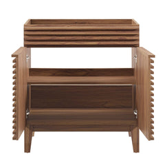 Render Walnut 30" Bathroom Vanity Cabinet (Sink Basin Not Included) - Ornate Home