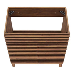 Render Walnut 30" Bathroom Vanity Cabinet (Sink Basin Not Included) - Ornate Home
