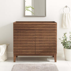 Render Walnut 36" Bathroom Vanity Cabinet - Ornate Home