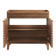 Render Walnut 36" Bathroom Vanity Cabinet - Ornate Home