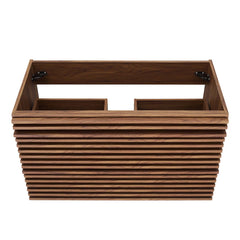 Render Walnut 36" Wall-Mount Bathroom Vanity Cabinet (Sink Basin Not Included) - Ornate Home