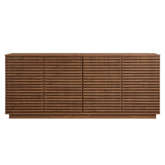Render Walnut 4-Door Fluted Sideboard Cabinet TV Stand - Ornate Home
