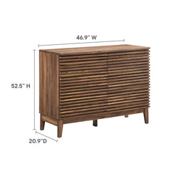 Render Walnut 47" 6-Drawer Dresser - Ornate Home