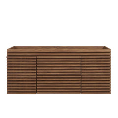Render Walnut 48" Single Sink Compatible (Not Included) Bathroom Vanity Cabinet - Ornate Home