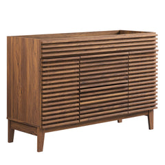 Render Walnut 48" Single Sink Compatible (not included) Bathroom Vanity Cabinet - Ornate Home