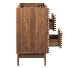Render Walnut 48" Single Sink Compatible (not included) Bathroom Vanity Cabinet - Ornate Home