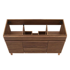 Render Walnut 48" Single Sink Compatible (not included) Bathroom Vanity Cabinet - Ornate Home