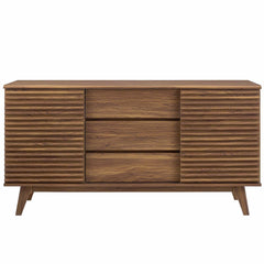Render Walnut 63" Sideboard Buffet Table or TV Stand - Ornate Home