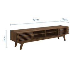 Render Walnut 70" Entertainment Center TV Stand - Ornate Home