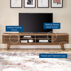 Render Walnut 70" Entertainment Center TV Stand - Ornate Home
