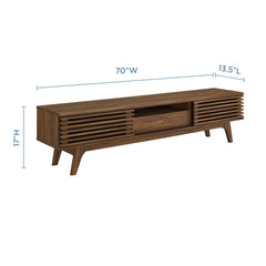 Render Walnut 70" TV Stand - Ornate Home