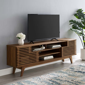 Render Walnut 71" Media Console TV Stand - Ornate Home