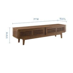 Render Walnut 71" TV Stand - Ornate Home