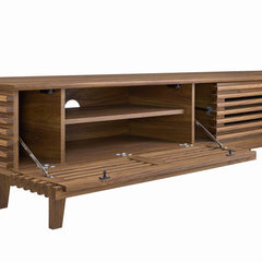 Render Walnut 71" TV Stand - Ornate Home