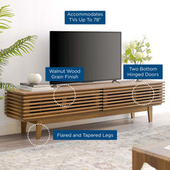 Render Walnut 71" TV Stand - Ornate Home
