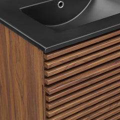 Render Walnut/Black 48" Double Sink Bathroom Vanity - Ornate Home