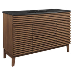 Render Walnut/Black 48" Single Sink Bathroom Vanity - Ornate Home