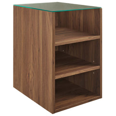 Render Walnut/Black 62" Wall-Mount Double Sink Bathroom Vanity - Ornate Home