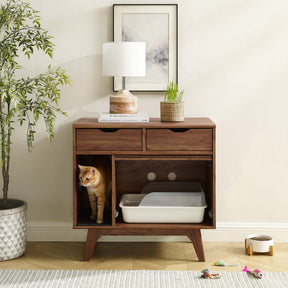 Render Walnut Cat Cabinet - Ornate Home
