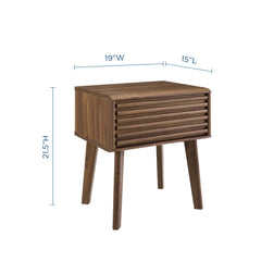 Render Walnut End Table - Ornate Home