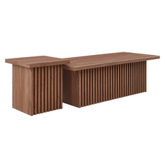 Render Walnut Nesting Coffee Tables (Set of 2) - Ornate Home