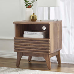 Render Walnut Nightstand - 15x19x21" - Ornate Home