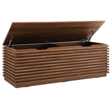 Render Walnut Storage Bench - Ornate Home