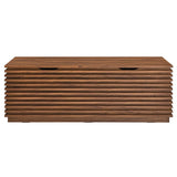 Render Walnut Storage Bench - Ornate Home