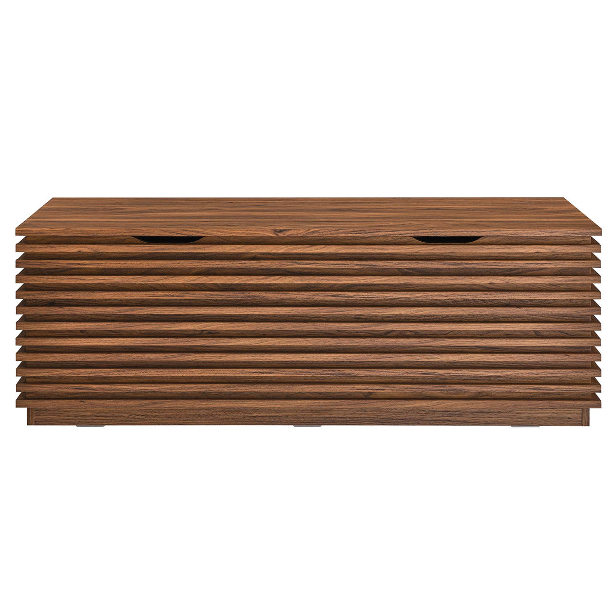 Render Walnut Storage Bench - Ornate Home