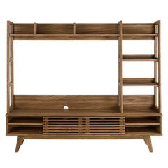Render Walnut TV Stand Entertainment Center - Ornate Home
