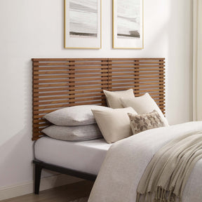 Render Walnut Wall Mount King Headboard - Ornate Home
