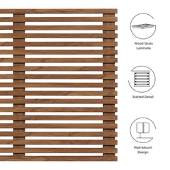 Render Walnut Wall Mount King Headboard - Ornate Home