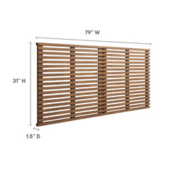 Render Walnut Wall Mount King Headboard - Ornate Home