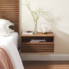 Render Walnut Wall-Mount Nightstand - Ornate Home