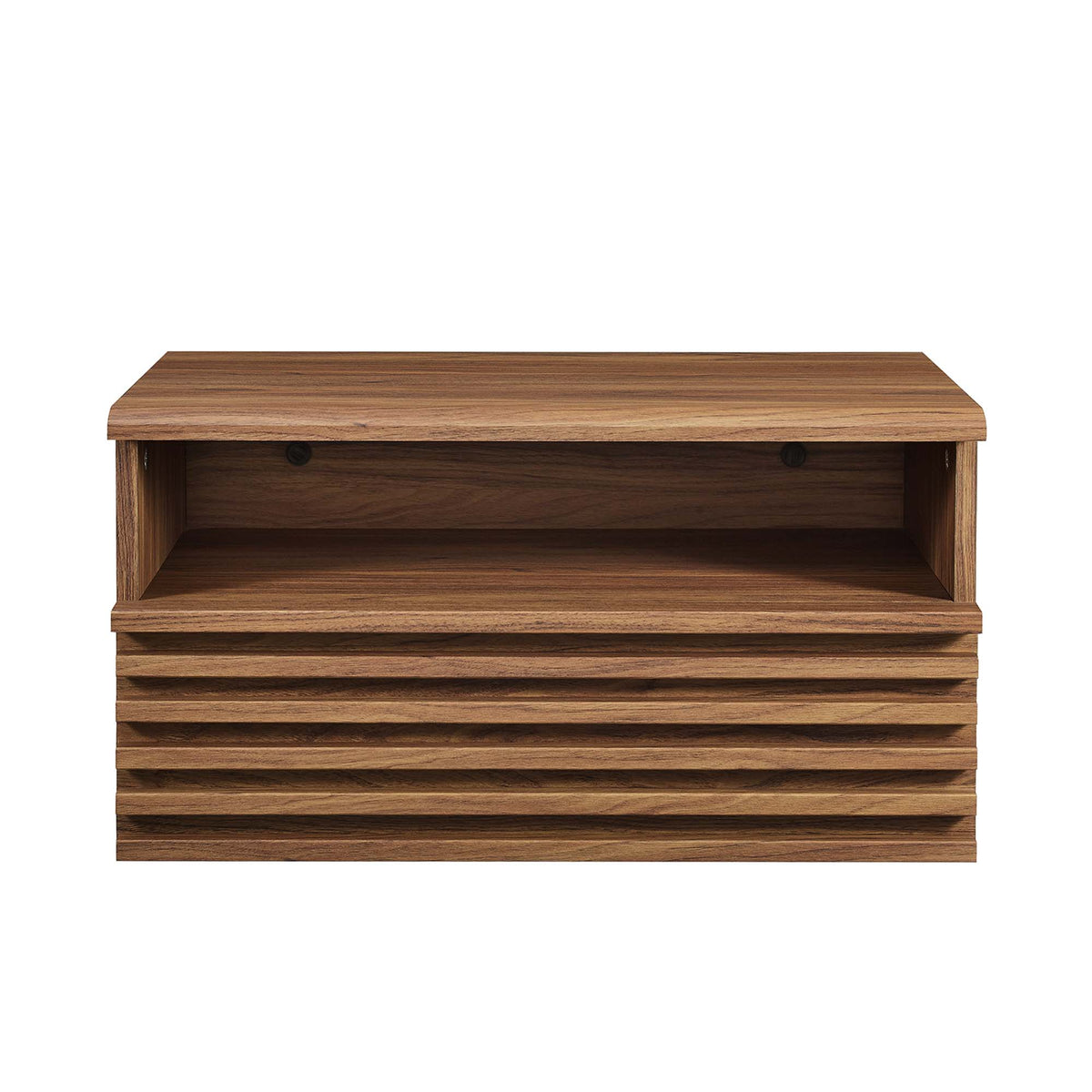 Render Walnut Wall-Mount Nightstand - Ornate Home