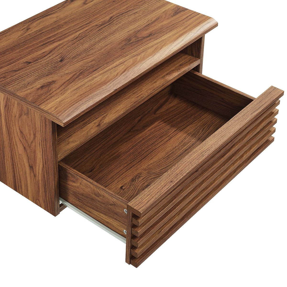 Render Walnut Wall-Mount Nightstand - Ornate Home