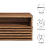 Render Walnut Wall-Mount Nightstand - Ornate Home