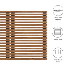 Render Walnut Wall Mount Queen Headboard - Ornate Home