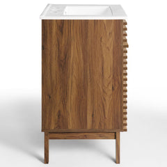 Render Walnut/White 24" Bathroom Vanity - Ornate Home