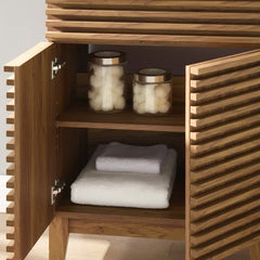 Render Walnut/White 24" Bathroom Vanity - Ornate Home
