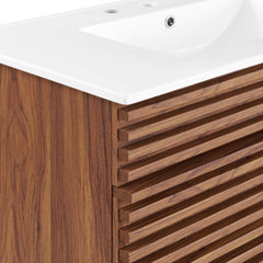 Render Walnut/White 36" Bathroom Vanity - Ornate Home