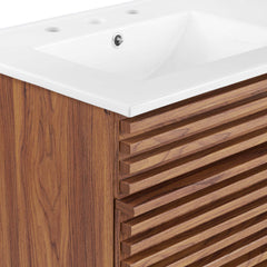 Render Walnut/White 48" Double Sink Bathroom Vanity - Ornate Home